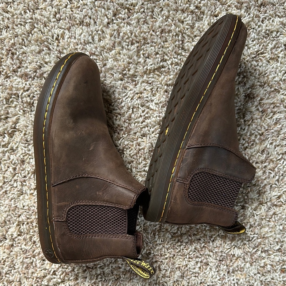 Dr. Martens Dark Brown Slip-On Boots